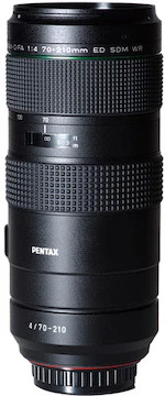 Pentax 70-210mm F/4 HD FA ED SDM WR