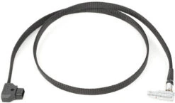 Wooden D-Tap To RED Brain 3ft Braided Flexible Cable