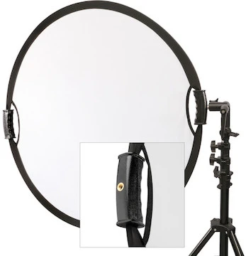 Impact 32-inch Silver/White Reflector W/ Handles 4 Impact 32-inch Silver/White Reflector W/ Handles - Image 2