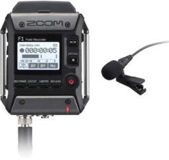 Zoom F1-LP Portable Field Recorder W/ Lav Mic