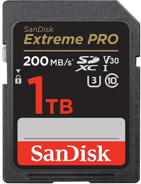 SanDisk SDXC 1TB Extreme Pro 200MB/s UHS-1 U3 3 SanDisk SDXC 1TB Extreme Pro 200MB/s UHS-1 U3
