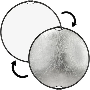 Impact 32-inch Silver/White Reflector W/ Handles 3 Impact 32-inch Silver/White Reflector W/ Handles