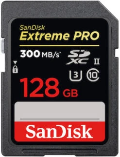 SanDisk SDXC 128GB Extreme Pro 300MB/s UHS-II U3