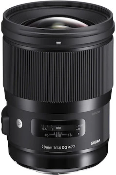 Sigma 28mm F/1.4 DG HSM Art For Canon