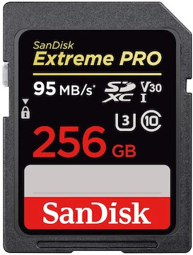 SanDisk SDXC 256GB Extreme Pro 95MB/s UHS-1 U3 3 SanDisk SDXC 256GB Extreme Pro 95MB/s UHS-1 U3