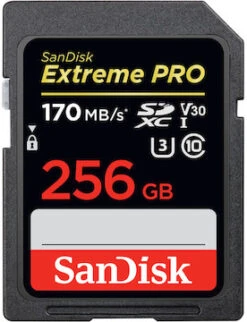 SanDisk SDXC 256GB Extreme Pro 170MB/s UHS-1 U3