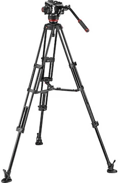 Manfrotto 504X Fluid Video Head & Aluminum Tripod