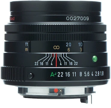 Pentax SMC FA 77mm F/1.8 Limited 3 Pentax SMC FA 77mm F/1.8 Limited
